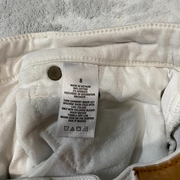 Aero high rise white ripped jeans Size 8 - Picture 4 of 4